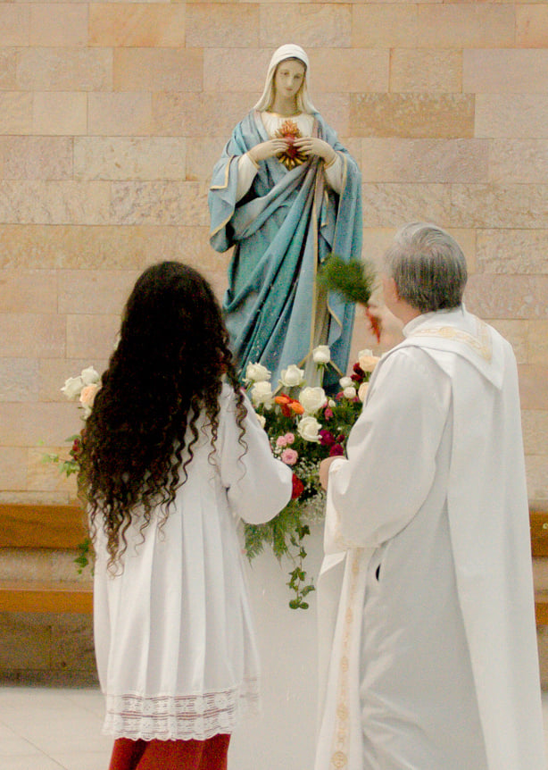 Entronização da imagem do Imaculado Coração de Maria e Ato de Consagração da Rússia e da Ucrânia ao Imaculado Coração de Maria